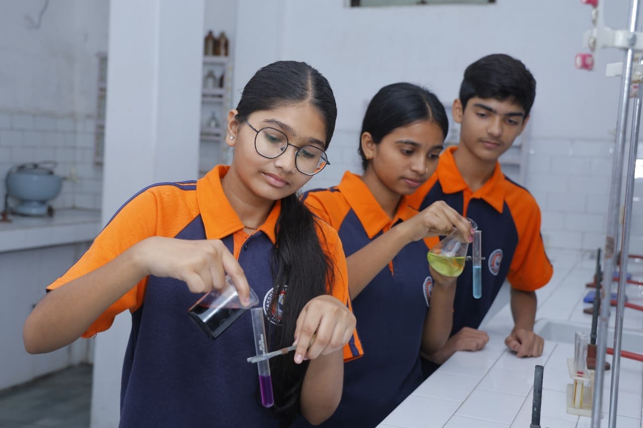 Students working in the Chemistry Lab