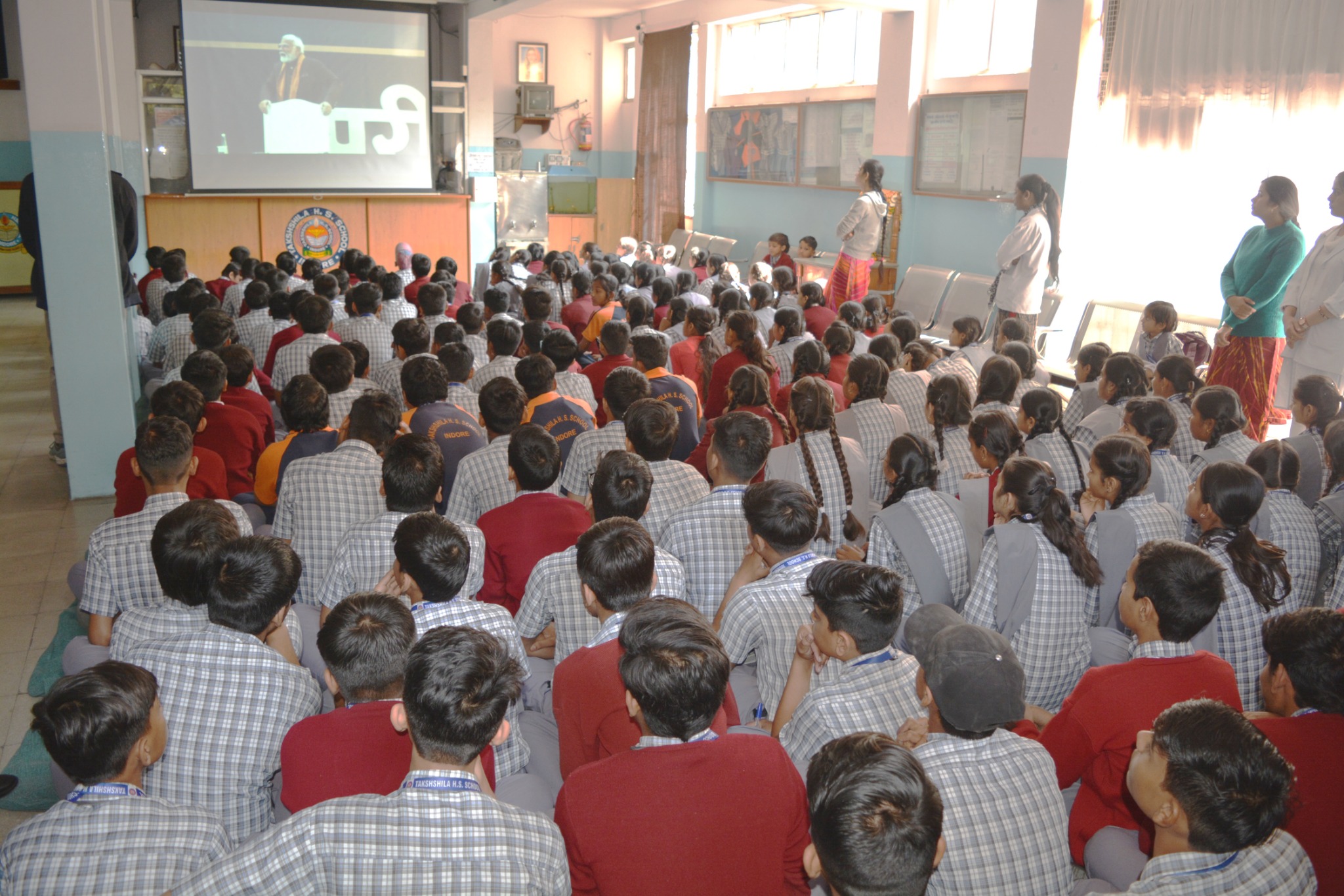 Digital learning session at school